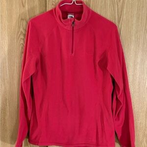 The North Face Dark Peach 1/4 Zip Pullover Fleece Performance Jacket
